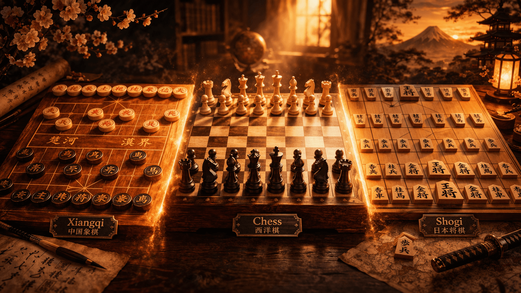 Xiangqi vs Shogi vs Échecs : comparaison des plus grands jeux de stratégie